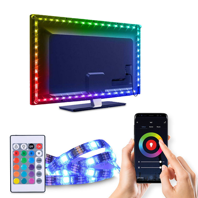 Levně Solight LED WIFI smart RGB pásek pro TV, 4x50cm, USB