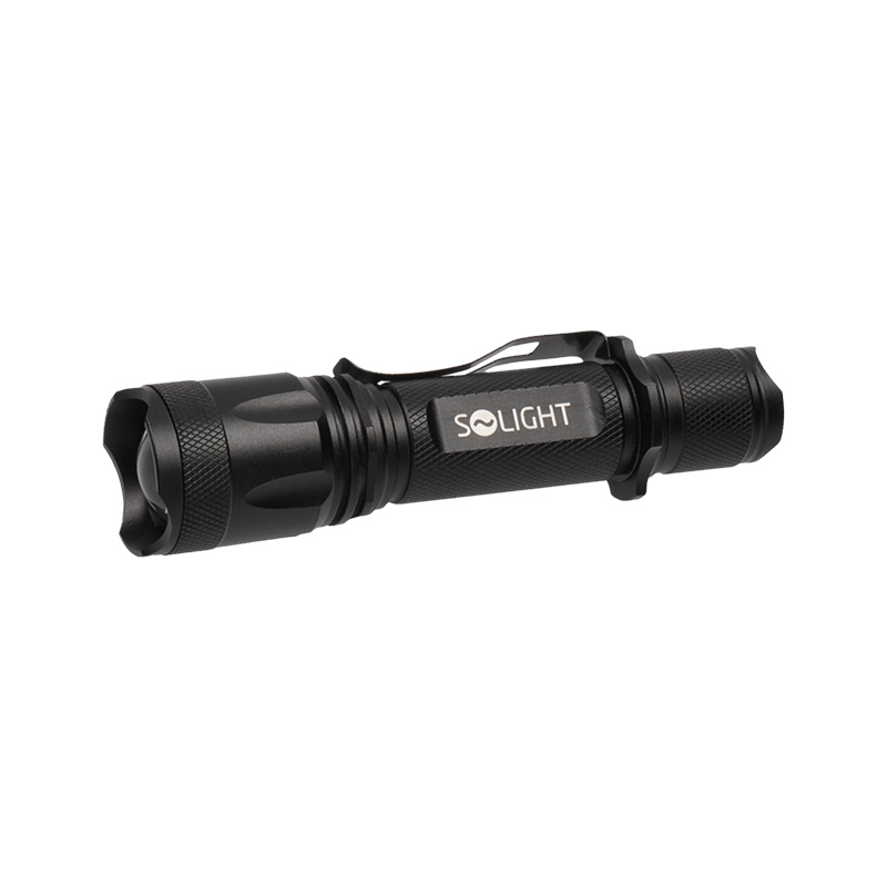 Solight LED nabíjecí svítilna, 600lm, Cree XM-L2 T6, zoom, Li-Ion