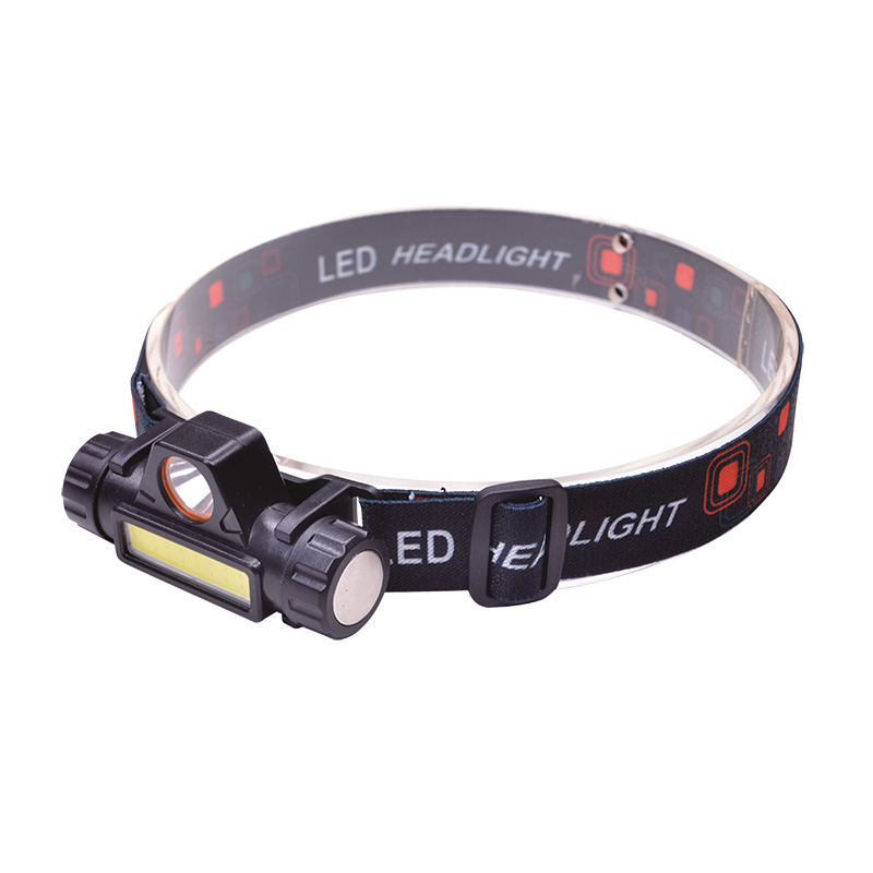 Levně Solight LED čelová nabíjecí svítilna, 3W + COB,150 + 60lm, Li-Ion