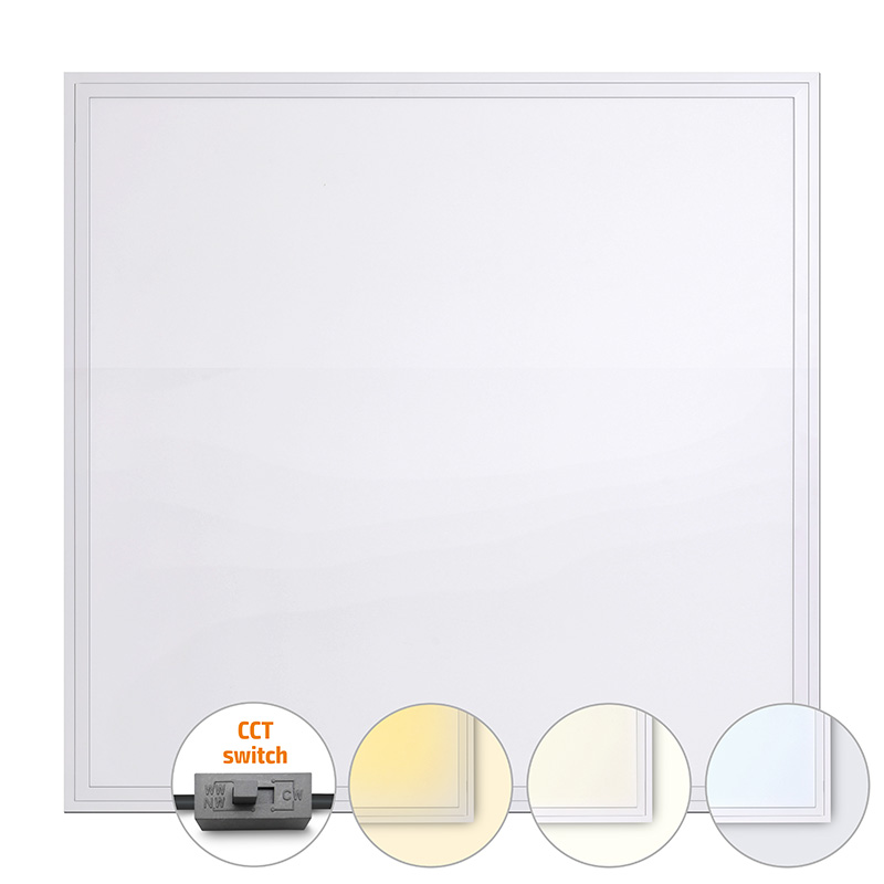 Solight LED světelný panel Backlit 3CCT, 48W, 6240lm, 3000-6000K, Lifud, 60x60cm, 3 roky záruka, bílá barva