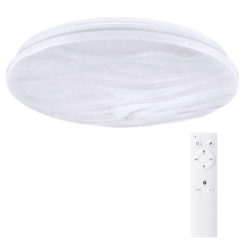 Levně Solight LED stropní světlo Wave, 60W, 4200lm, stmívatelné, změna chromatičnosti, dálkové ovládání