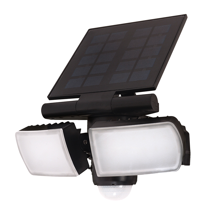 Solight LED solární osvětlení se senzorem, 8W, 600lm, Li-on, černá