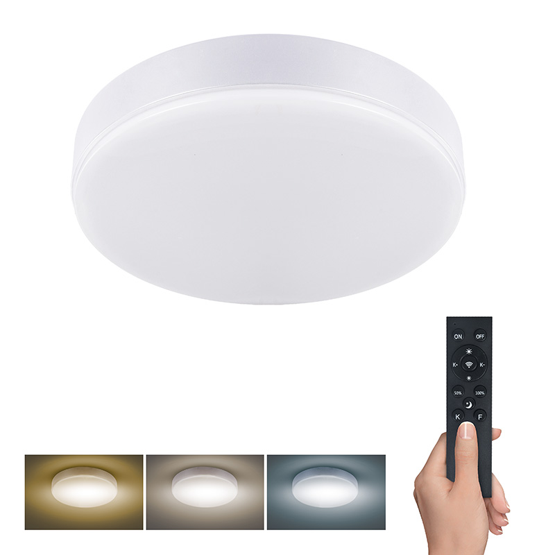 Levně Solight LED osvětlení LECCE s dálkový ovladačem, 36W, 2160lm, 30cm, změna chromatičnosti, stmívatelné, bílá