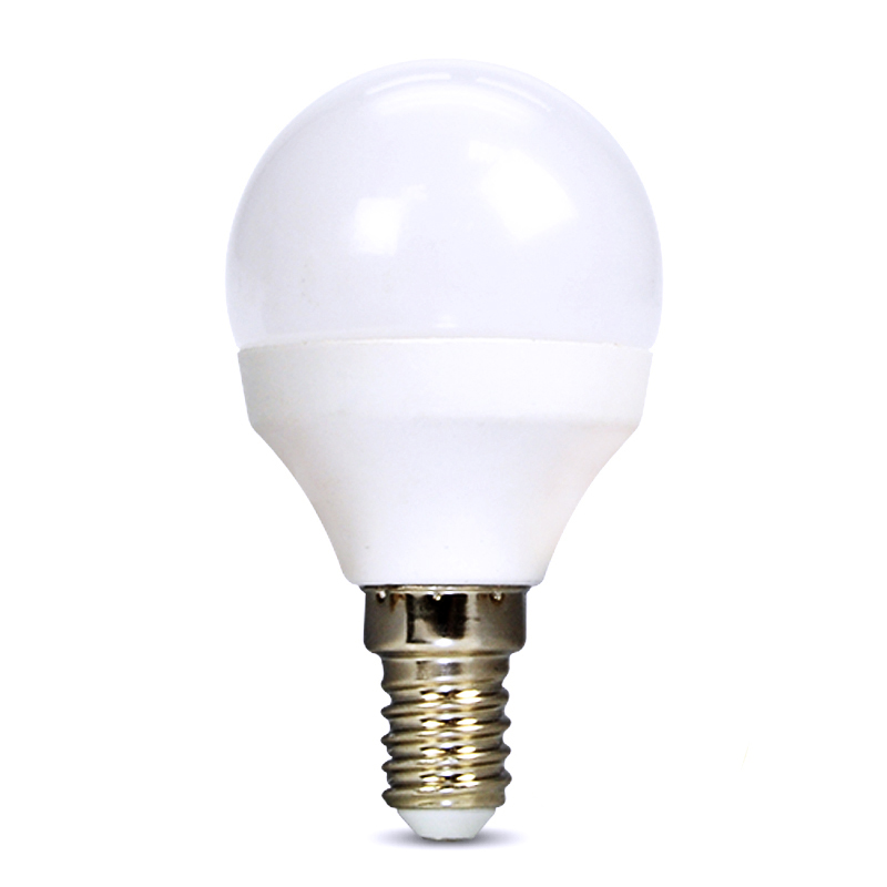 Levně Solight LED žárovka, miniglobe, 6W, E14, 6000K, 510lm