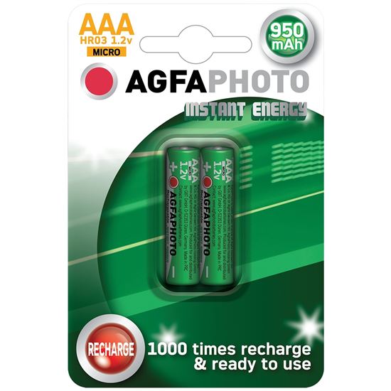 Levně AGFAPHOTO Nabíjecí baterie AAA PÁR - AGFA 950mAh