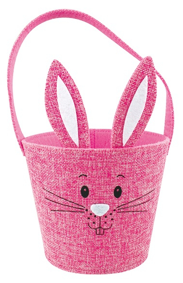 Velikonoční textilní taška - ZAJÍČEK růžový