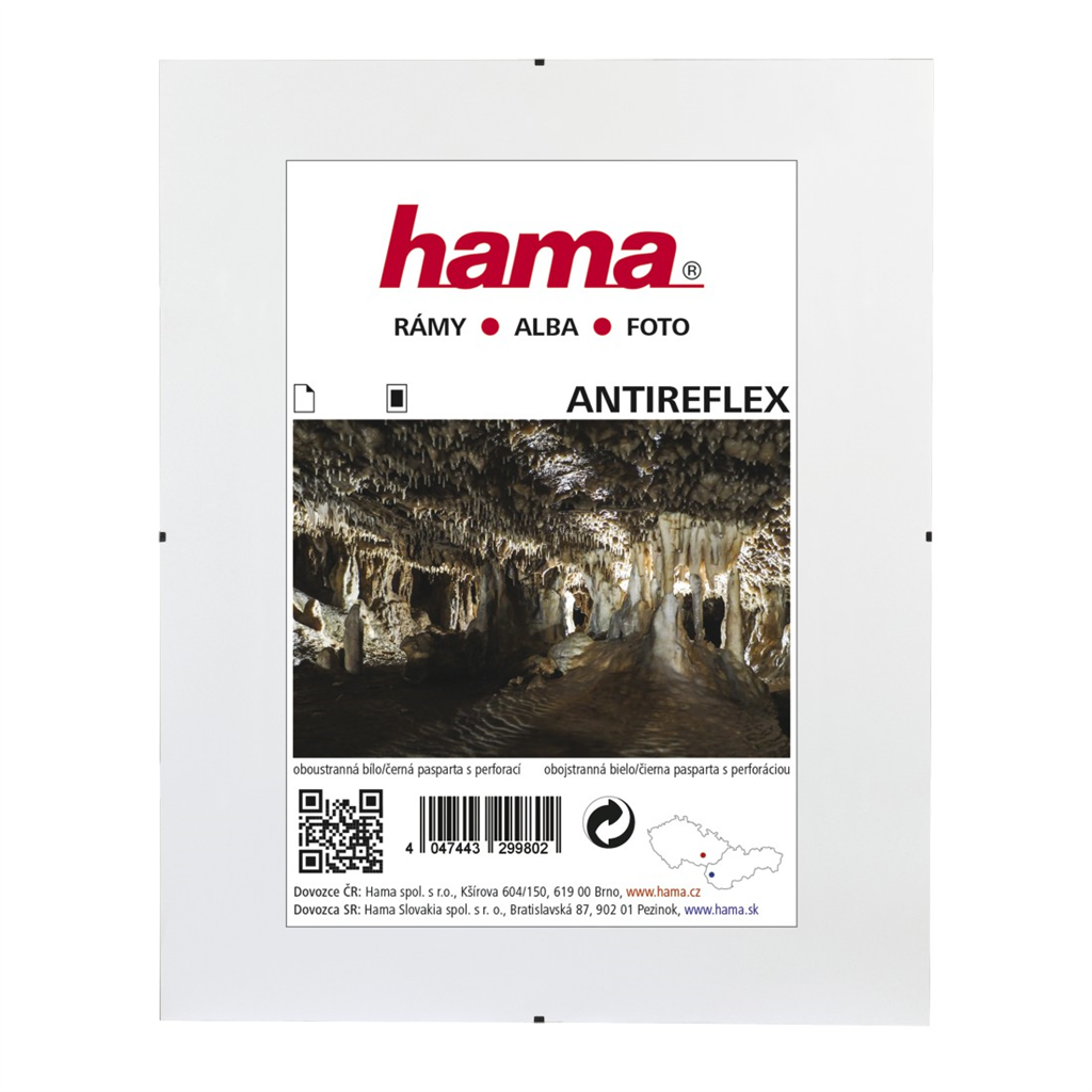 Levně Hama Clip-Fix, antireflexní sklo, 50x60 cm