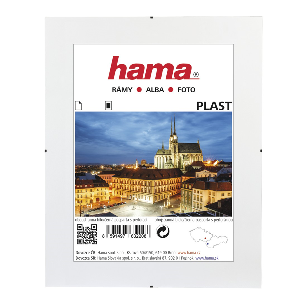 Hama Clip-Fix, plastové sklo, 50x70 cm