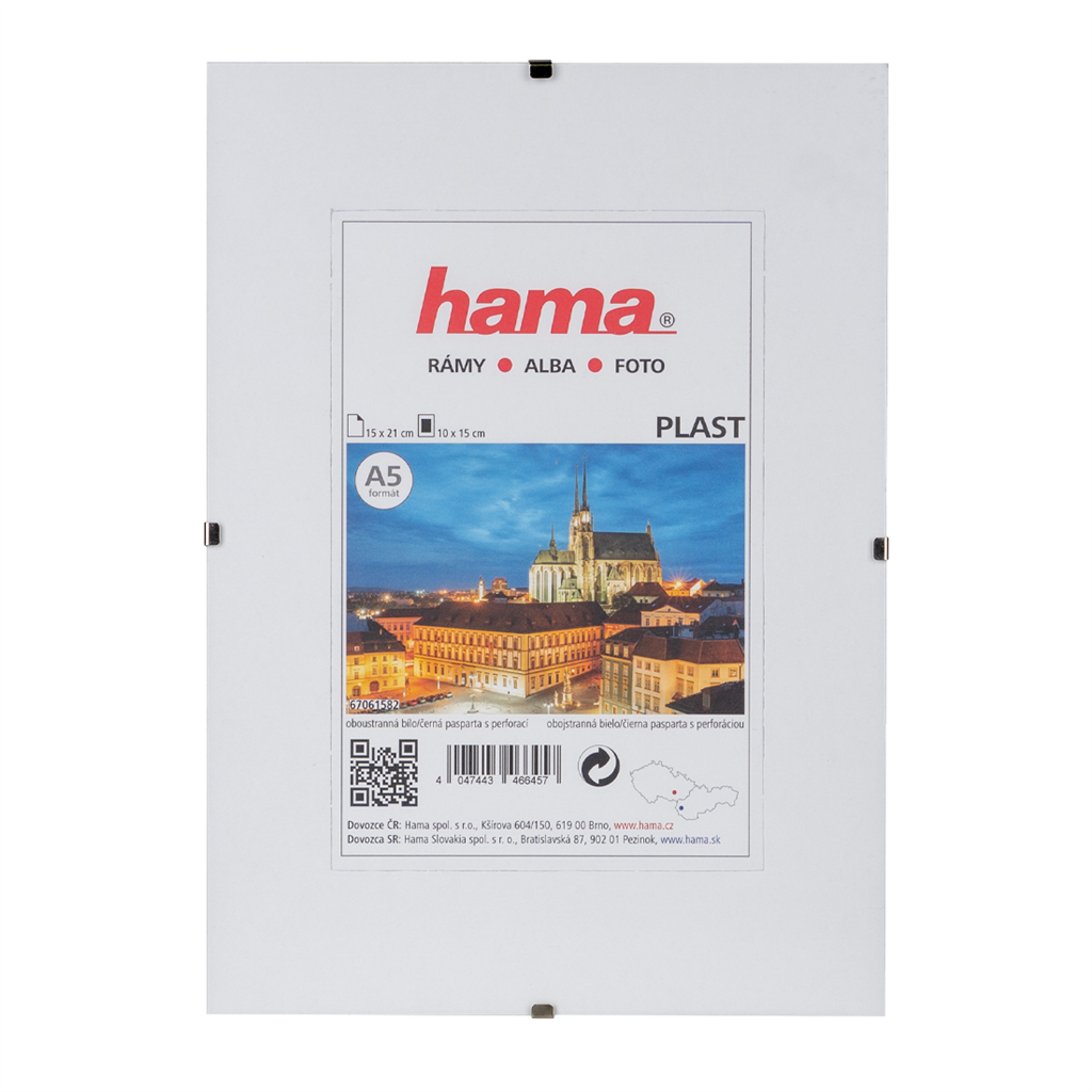 Hama Clip-Fix, plastové sklo, 15x21 cm