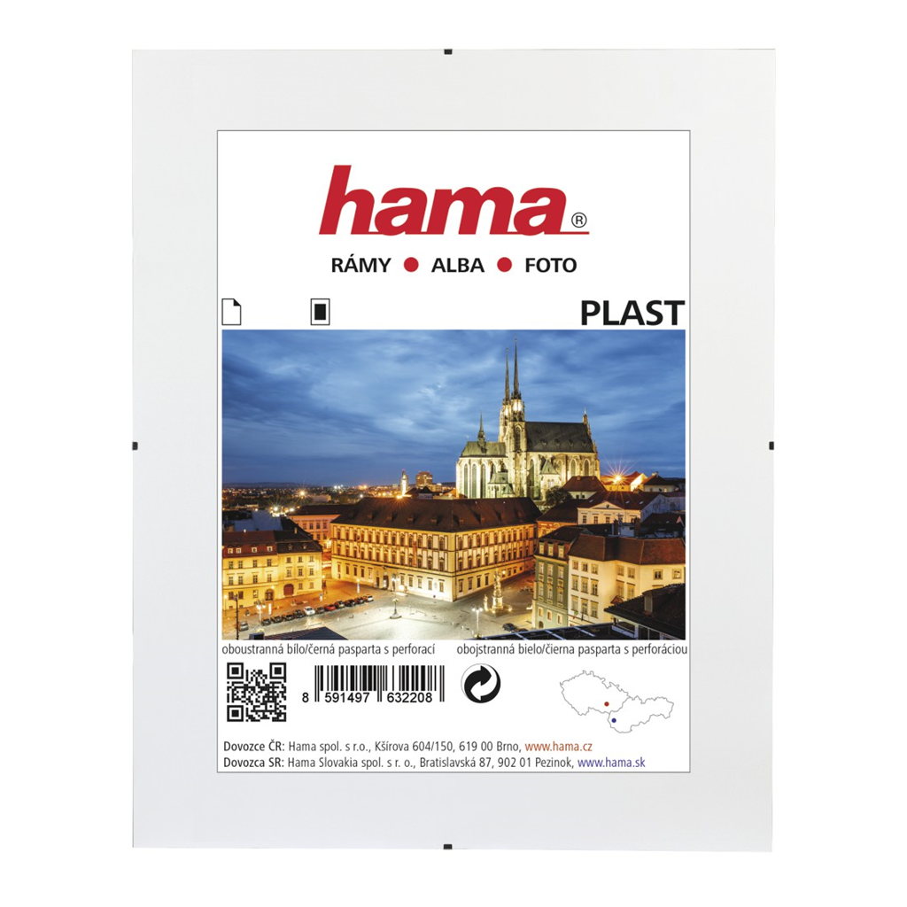 Levně Hama Clip-Fix, plastové sklo, 40x50 cm