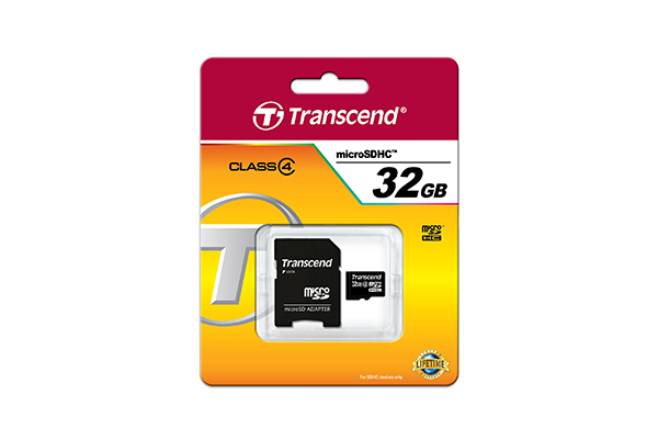 Paměťová karta microSDHC TRANSCEND 32GB CLASS 4