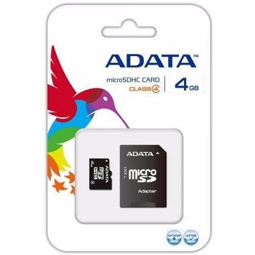 Kingston Paměťová karta  ADATA micro SDHC, 4GB CLASS 4