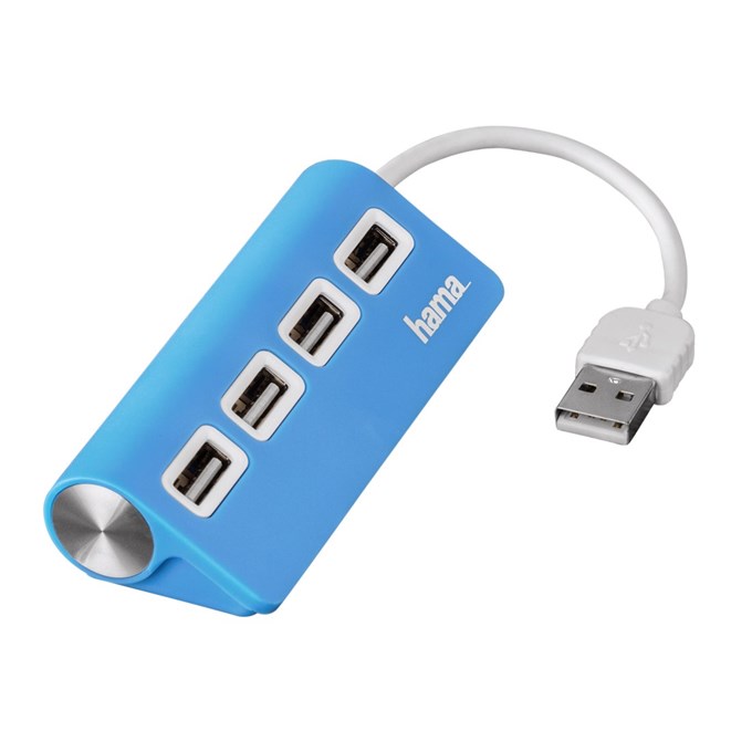 Levně HUB USB 2.0 bus powered modrý