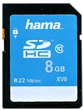 Paměťová karta SDHC HAMA 8GB CLASS 10