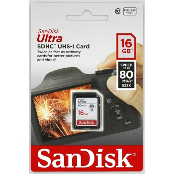 Levně Ostatní Paměťová karta SANDISK SDHC 16GB 80MB/s