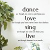 samolepky na zed dance love sing 5