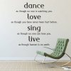 samolepky na zed dance love sing 4