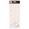 outline stickers fanciful floral corners rose gold on white