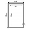 Fotorámeček 10x15 plast s plexi červený
