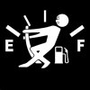 Samolepka na auto Vysoká spotřeba benzínu