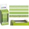 Lepící washi dekorační pásky ZELENÉ