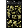 Samolepky HALLOWEEN kostlivci svítící ve tmě