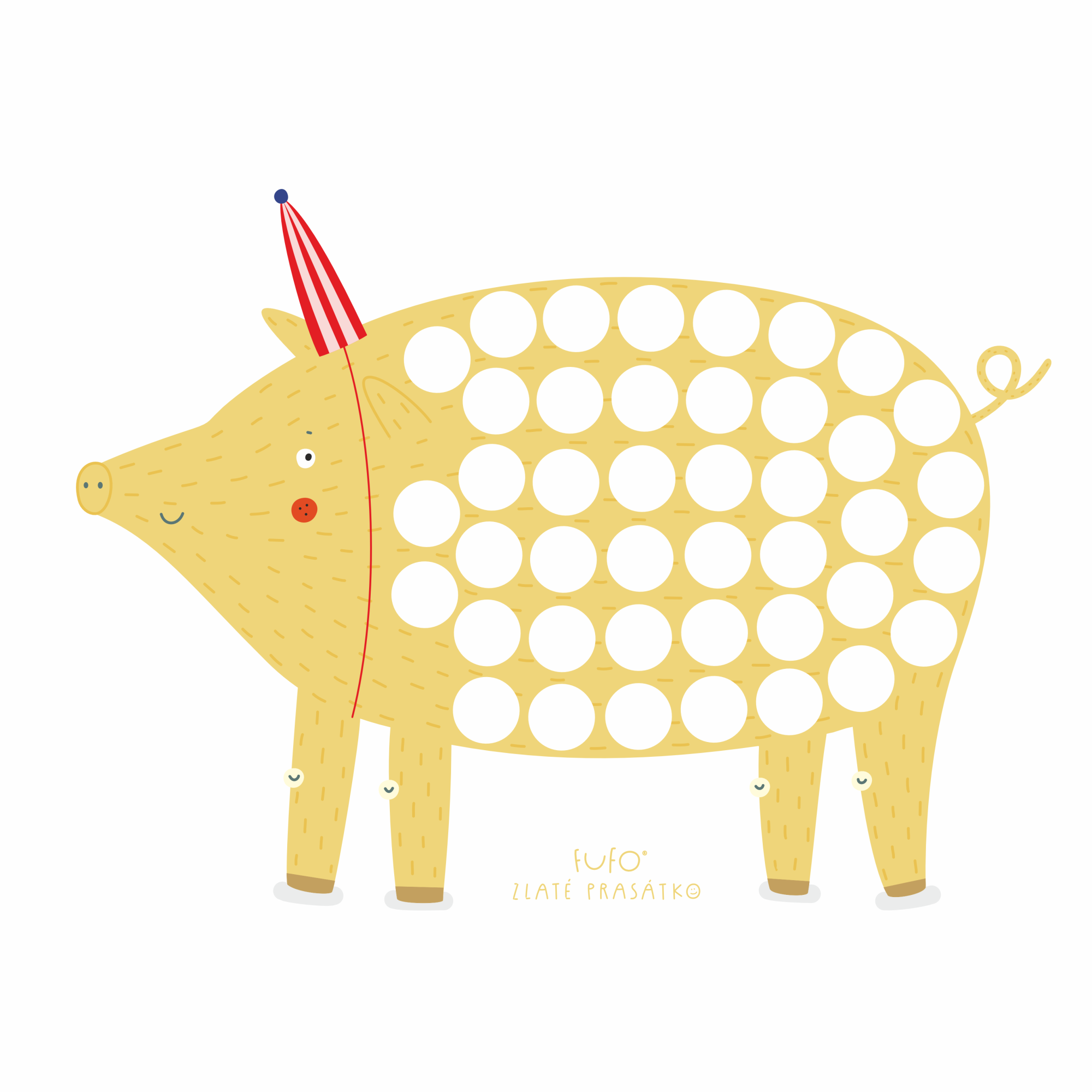 Zlaté prasátko - stáhni&vytiskni