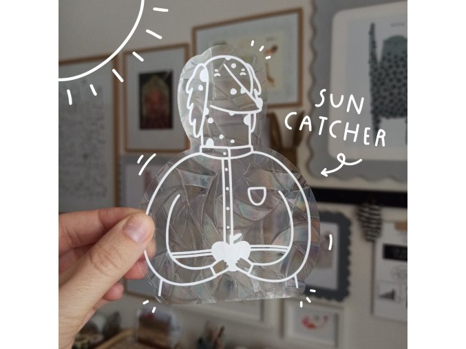 SUNCATCHER Havík s jablíčkem