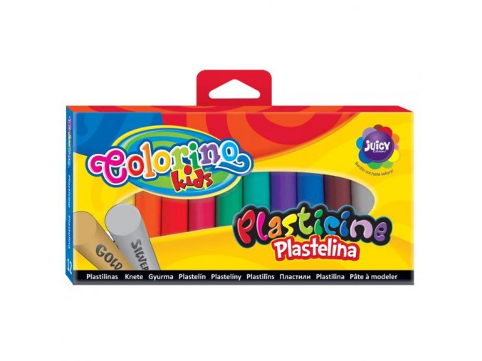 Colorino plastelína 12 barev (zlatá, stříbrná)
