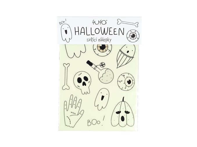 HALLOWENské svítící nálepky