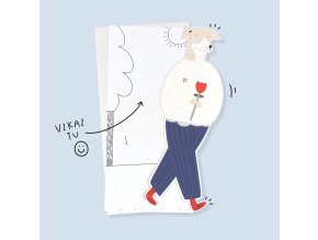 HAVÍK S TULIPÁNEM kartička