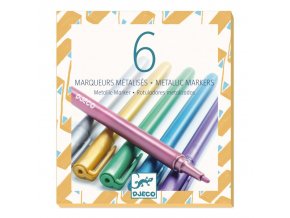 set of 6 metallic markers5