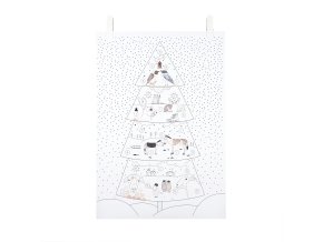 A2 PLAKÁT adventní strom se svítícími puntíky