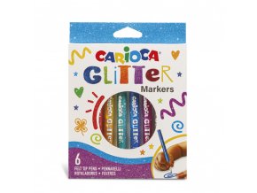 pennarelli glitter 6 pz