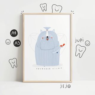 Co je nového? 🤔👇 ⠀ Plakáty, vinylepky i samolepky a taky úplná novinka - vrstvené obrázky ❤️. ⠀ Téma je jasné - pejsci 🐕....