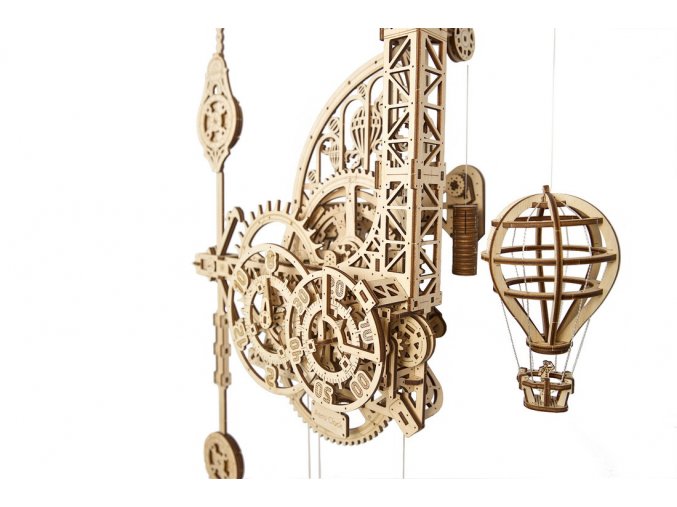 ugears aero clock Wall clock with pendulum 6 max 1100