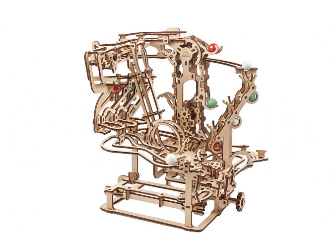Ugears marble run Chain Hoist model kit 02 max 1100