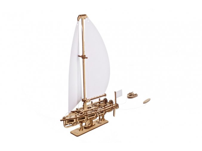 UGEARS DŘEVĚNÁ STAVEBNICE 3D MECHANICKÉ PUZZLE - The Ocean Beauty Yacht