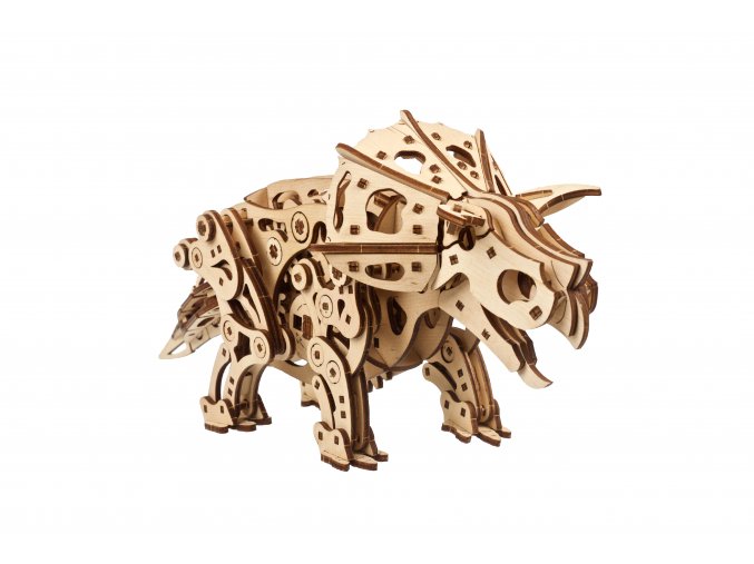 DŘEVĚNÁ 3D MECHANICKÁ STAVEBNICE Triceratops
