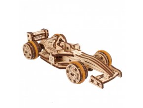 DŘEVĚNÁ 3D MECHANICKÁ STAVEBNICE - Compact racer