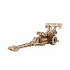 DŘEVĚNÁ 3D MECHANICKÁ STAVEBNICE UGEARS - Dragster