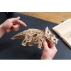 DŘEVĚNÁ 3D MECHANICKÁ STAVEBNICE Triceratops