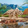 DŘEVĚNÁ 3D MECHANICKÁ STAVEBNICE Triceratops