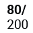 80 x 200 cm