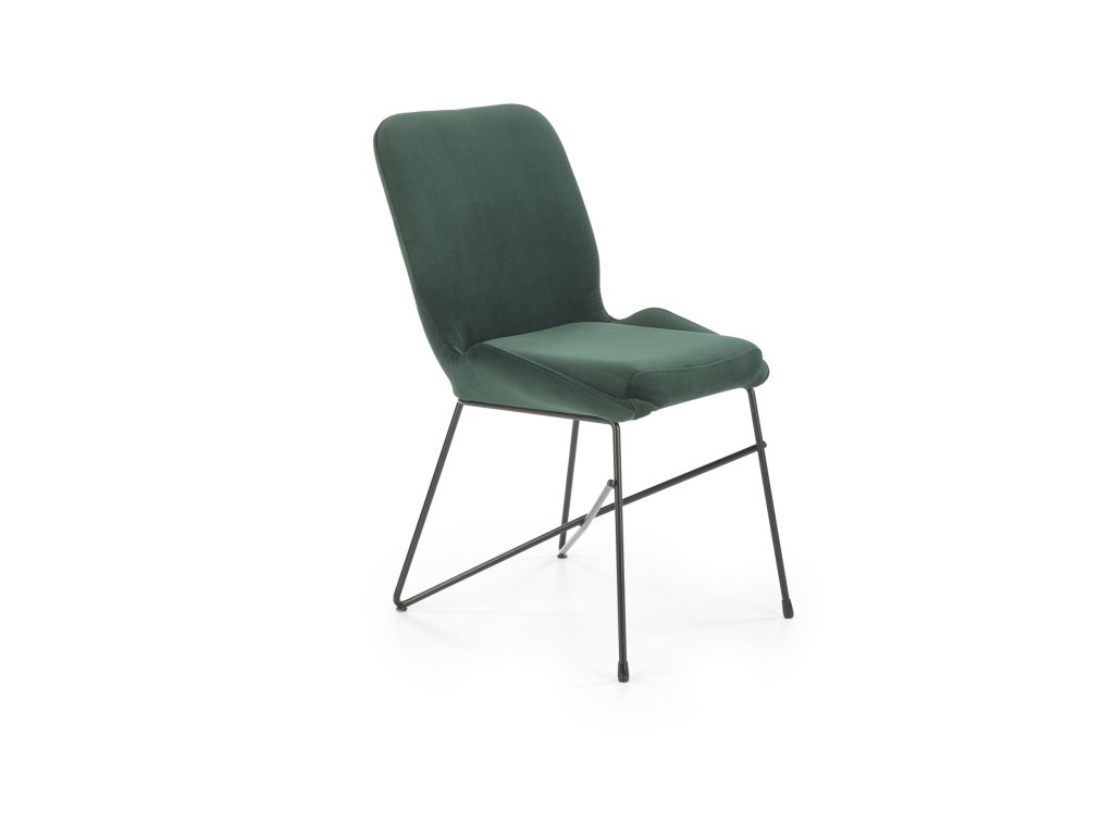 30840 tmave zelena sametova zidle lase 454