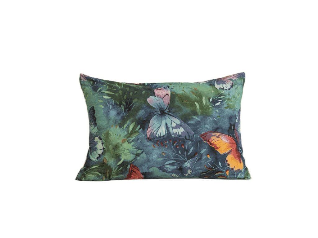 Dekorační povlak COLORFUL BUTTERFLY 50x70 cm s přírodním motivem