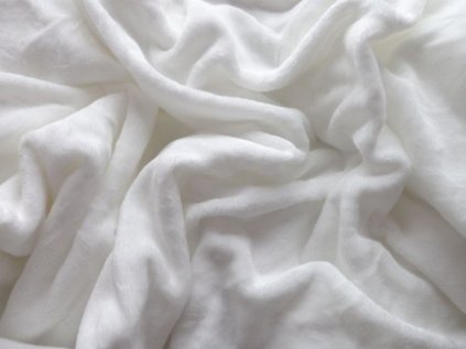 Plahta od mikropliša SOFT 180x200 cm bijela