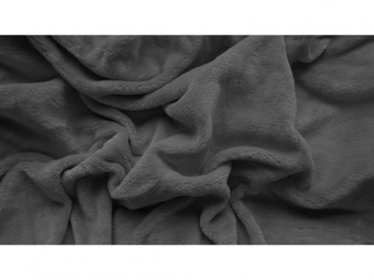 Plahta od mikropliša SOFT 90x200 cm tamno siva