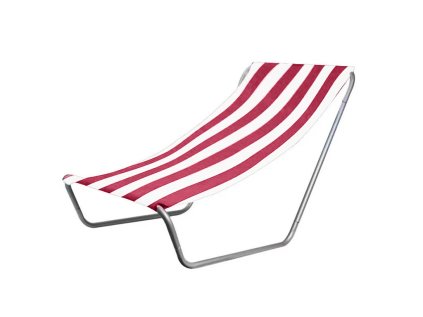Sklopiva ležaljka za plažu SAND, tamno ružičaste pruge