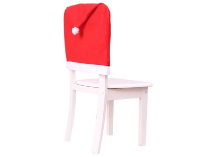 Vánoční potah na židli SANTA CLAUS červený s vánočním motivem